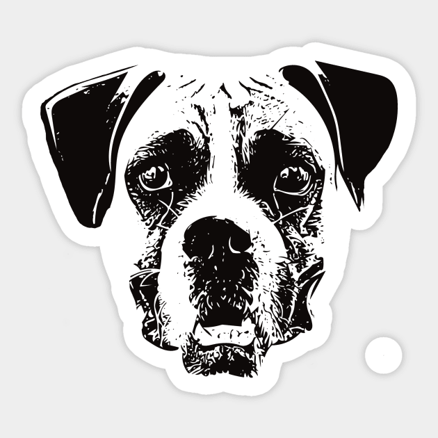 Boxer Dog - Boxer Christmas Gift Sticker by DoggyStyles